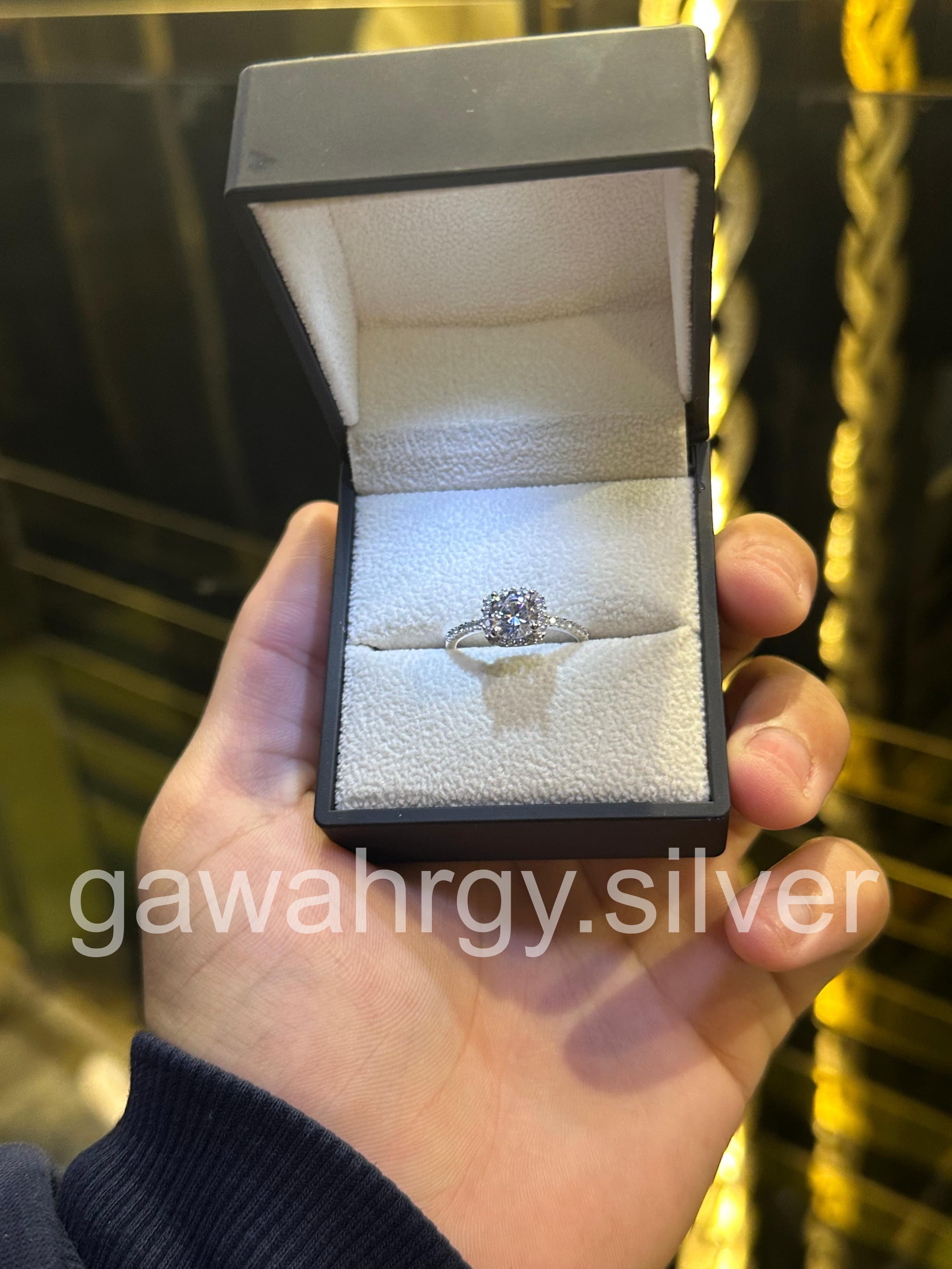 خاتم ياسمين صبري - Italy Silver 925
